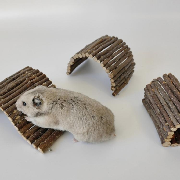 Gerbil Ladder Wooden Bridge Rodents Stair Suitable for Chinchillas Guinea Pigs