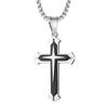 Men's Hot-Selling Three-Layer Cross Pendant Necklace Jewelry