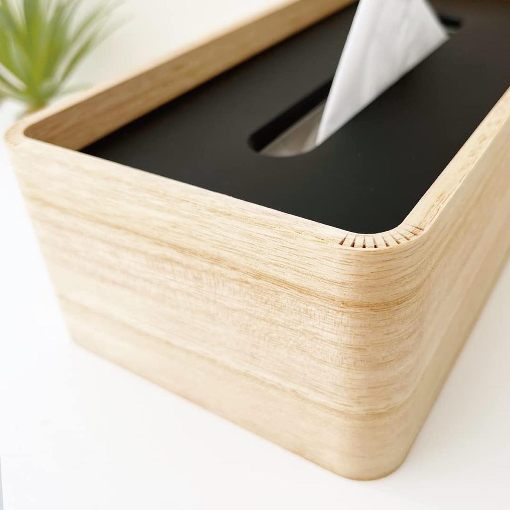 KATOMOKU Tissue Case 2 km-122 Paulownia Wood (White & Black)