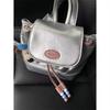 Small Design Backpack Women 2026 Trendy Korean Style Silver Powder Contrast Color Casual Large-capacity Bag