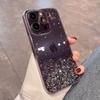 Luxury Purple Glitter Sequin Transparent Phone Case For iPhone 11 12 13 14 15 16 Pro Max XS X XR 7 8 Plus SE Soft Silicone Cover