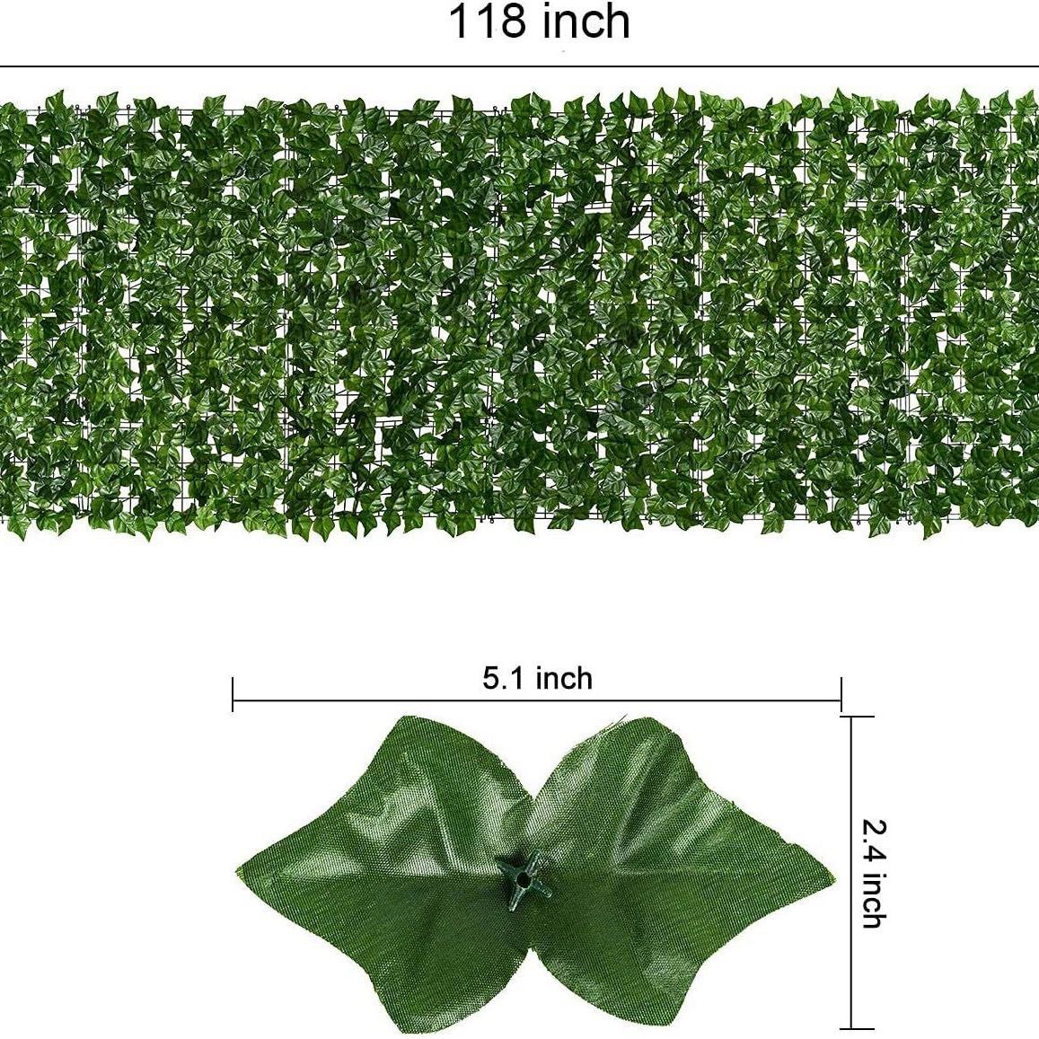 

Artificial Ivy Privacy Fence Wall Screen Faux Ivy Vine Leaf Decoration for Outdoor Garden Decor - Artificial Hedges for Privacy