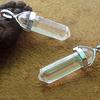 Faux Gemstone Rock Natural Quartz Healing Point Chakra Reiki Pendant Rope Necklace