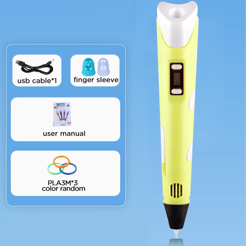 3D Printing Pen 40 Colors DIY 3D Painting Children Toys Fun Camouflage With LCD Screen Compatible PLA Filament Toys Gift