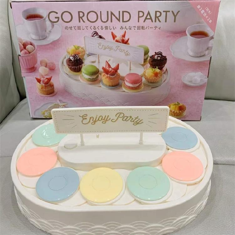 Automatic Rotating Dessert Display Stand Rotary Sushi Machine Party Decoration