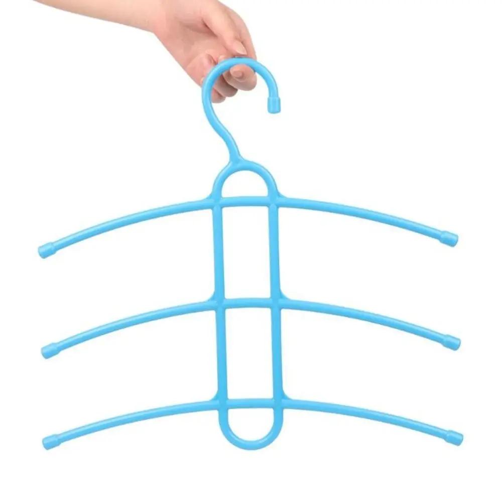Anti-skid Hanger Hook 3 Layer Wardrobe Organizer Clothes Hanger Clothes Rack Space Saver