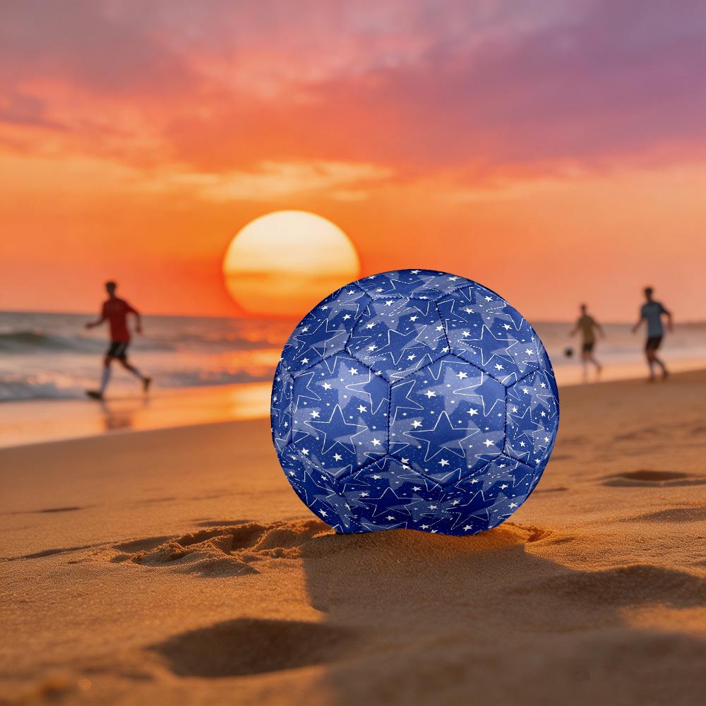 1pc Starry Night Sky Theme Soccer Ball Football, Size 5, Lightweight PVC, Outdoor Training Soccer Ball,Gift c65118 Size 5