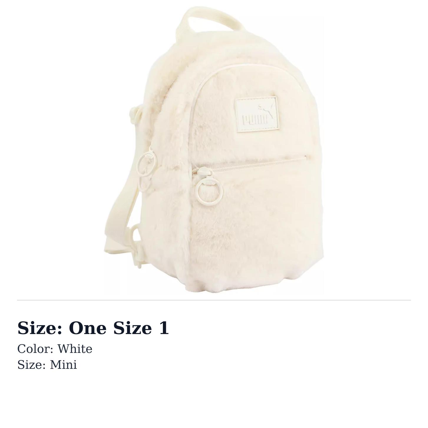 PUMA Fabric Backpack Regular Womens White