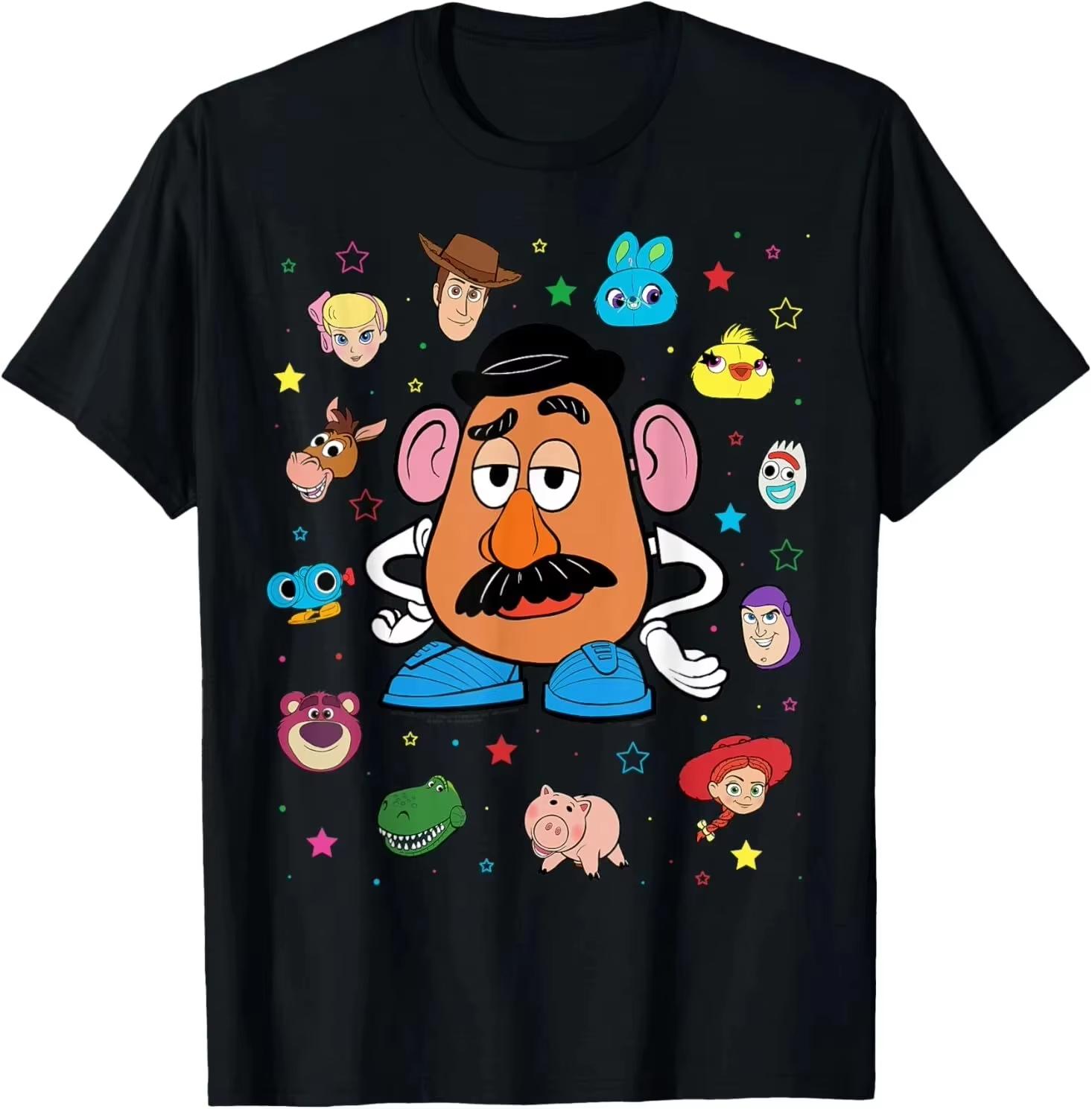 

2025 Mr Potato Head Costume TShirt Tops Unisex Cotton Short Sleeve High Street Unisex Women Casual Fashion Streetwear Tee S