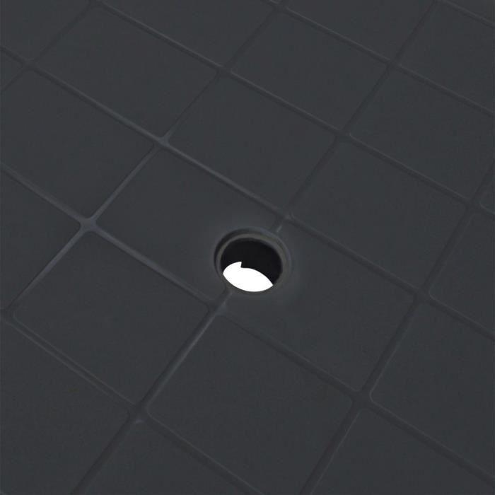 Garden Lounge Table In PVC - Anthracite - 101 X 68 X 72 M