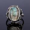 Vintage Finger Rings Women Oval 11x17MM Big Stones S9525 CopperJewelry Ring Party Weeding Engagement Gifts