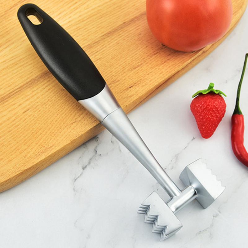 Rib Breaker Portable Durable Practical Creative Kitchen Gadget Meats Hammers Household Silicone Handle Meat Tool Stainless Steel