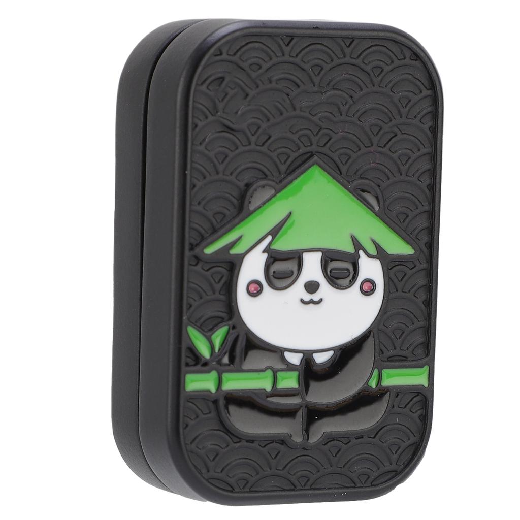 Metal Push Card Toy Decompression Stress Relief Push Slider Zinc Alloy Animal Pattern for Waiting Meditation Black