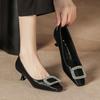 H783-6 High Quality Silk Shoes Children Small Square Head Stiletto High Heels Occupational Commuting OL Office Commuting New
