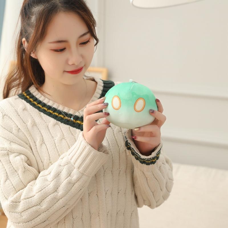10cm Genshin Slime Plush Pendant Toys Genshin Impact Stuffed Pillow Cute Anime Game Original God Cosplay Fans for Kid Gift