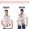 DEBARK Hip Baby Amour Baby Breathable Forward Back Waist Suitable for Newborns Seat, Carrier, Mesh, Facing, Carrying, 6-Way Carry, Comfortable,
