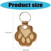 Decorative Leather Keychain with Pet Hair Storage Soft Sturdy Design Pet Hair Keyring for Personal Belongings