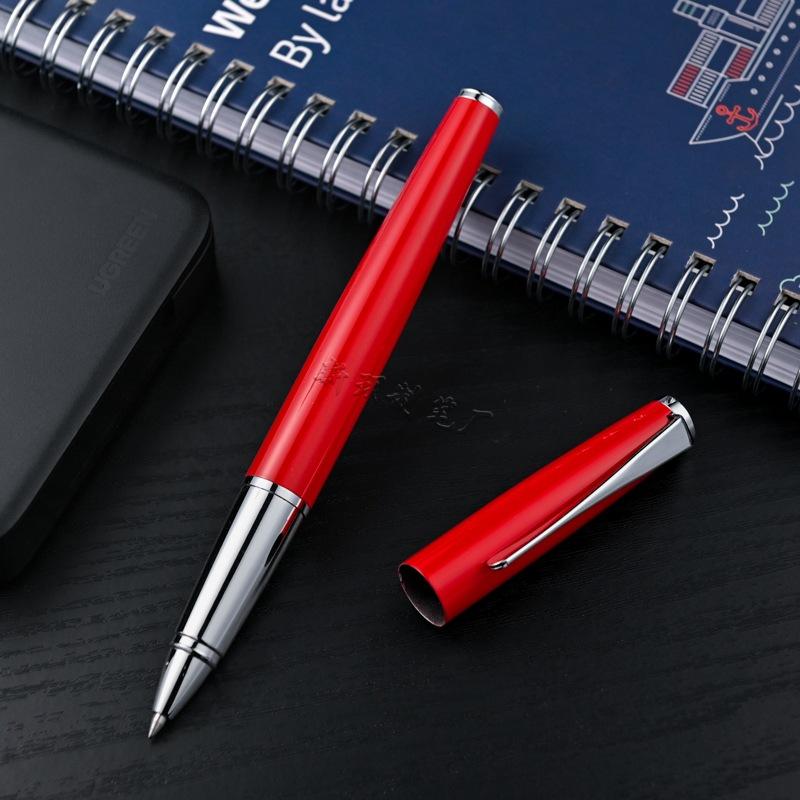 Metal Signature Pen Orb Pen Business Gift Pen Men S Office Business Metal Neutral Pen Black Waterpen красный