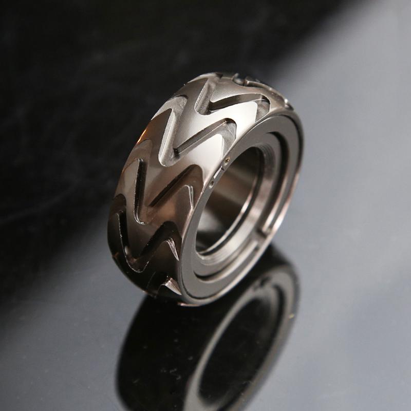 Mechanical Fidget Ratchet Ring EDC Metal Fidget Toys Stress Relief Toys For Adult Children Gift