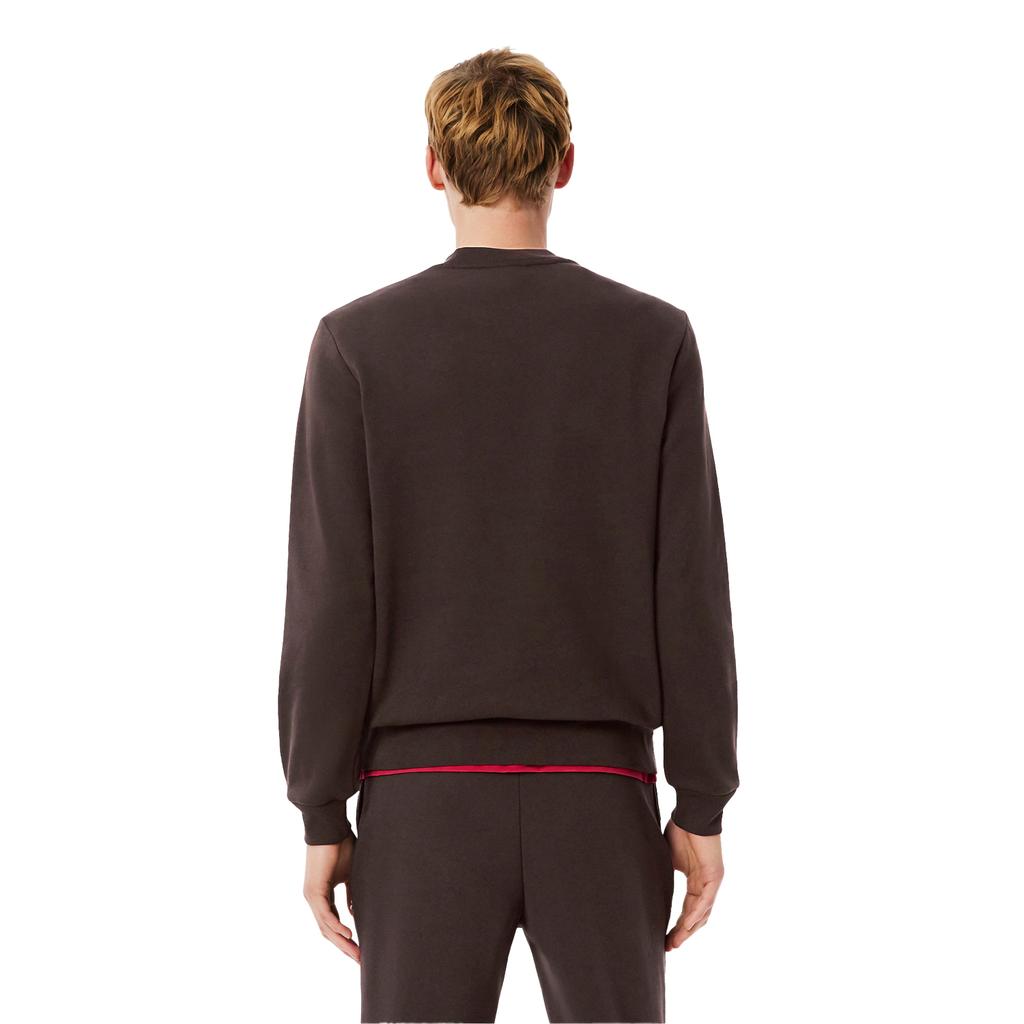Lacoste Mens Small Logo Fleece Crew Neck Sweatshirt