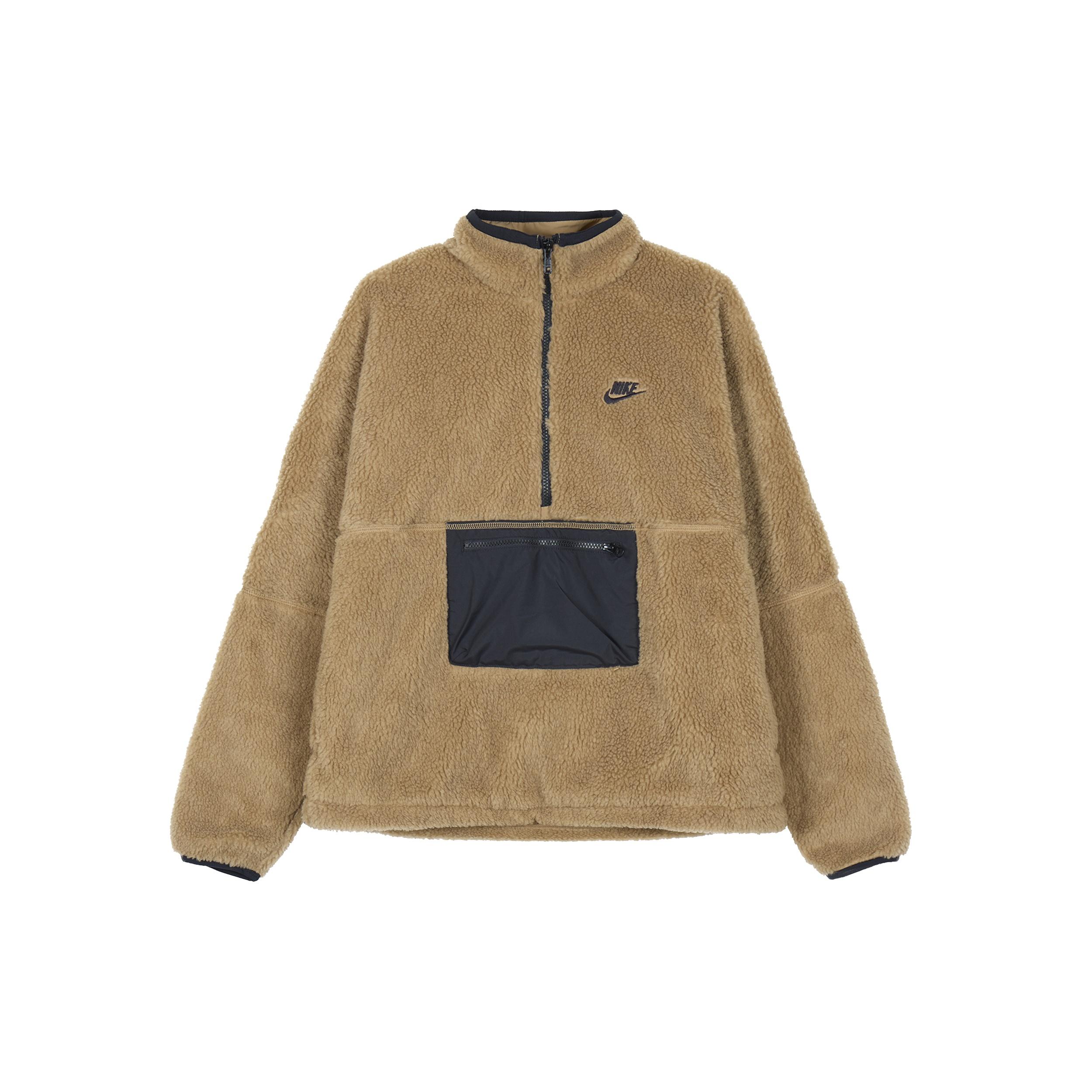 Nike Club Winter half-zip fleece jacket Tan Men s DQ4881-258 XL