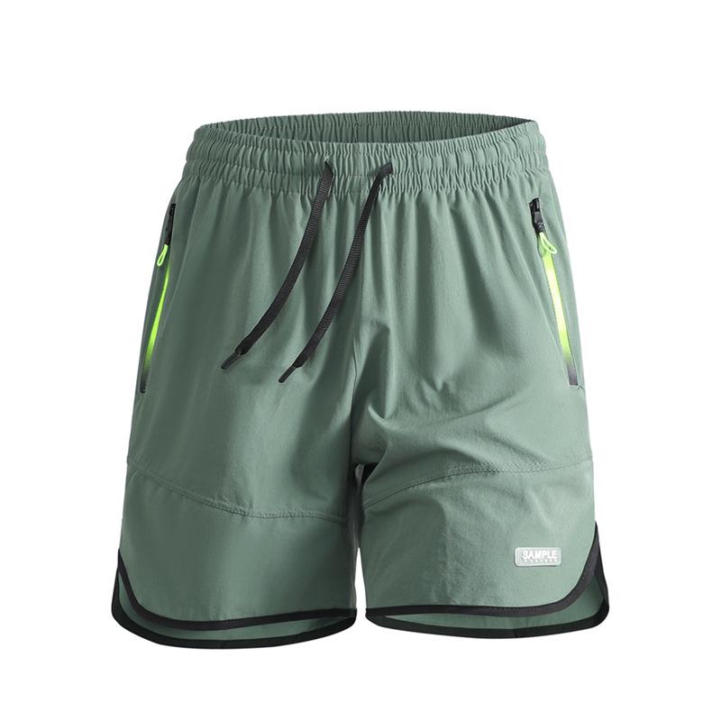 Men's Quick-Dry Ice Silk Sports Shorts - Plus Size, Casual Beach Fitness & Running Pants
