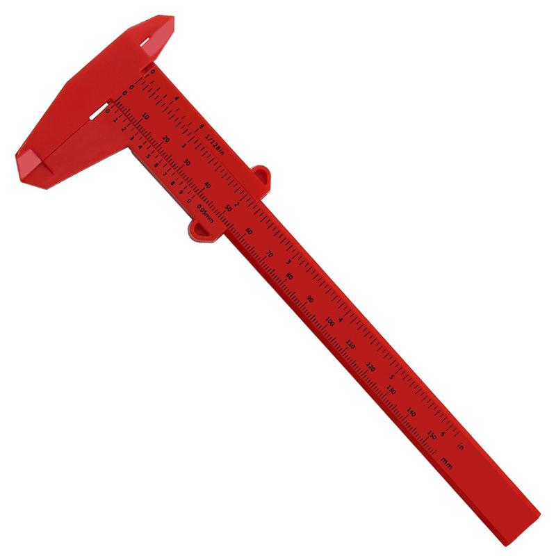 0-150mm Dual Scale Plastic Vernier Caliper for Student Measuring