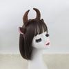 Cute Cartoon Cow Horn Headband Soft Fabric Elastic Design for Kids Teens and Adults Anime Lover Cosplay Event Accessory