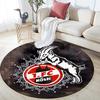 1. FC Köln Round Area Rug,Carpet Rug for Living Room Bedroom Sofa Playroom Decor,Non-slip Floor Mat