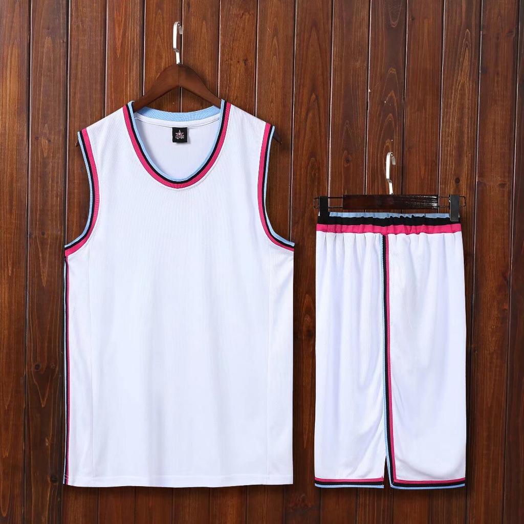 Heat City Basketball Uniform Kinder- und Erwachsenenanzug Teamspiel Trainingsanzug Doppelseitige Tasche XS-5XL