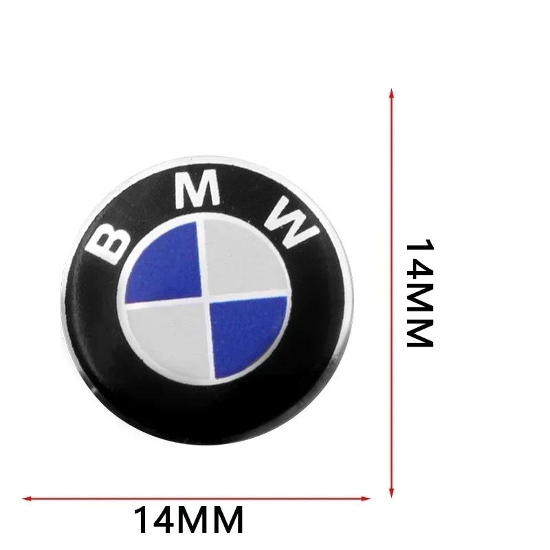 2025 Car For BMW 50 PCS 14mm Car badge Emblem car Key Sticker decoration Sticker For Bmw e46 e90 e60 e39 f30 e36 f10 f20 e87 e92