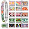 Fashion Colorful Flowers Heart Star Watermelon Butterfly Leaves Italian Charm Links Fit 9mm Stainless Steel Bracelet DIY Making
