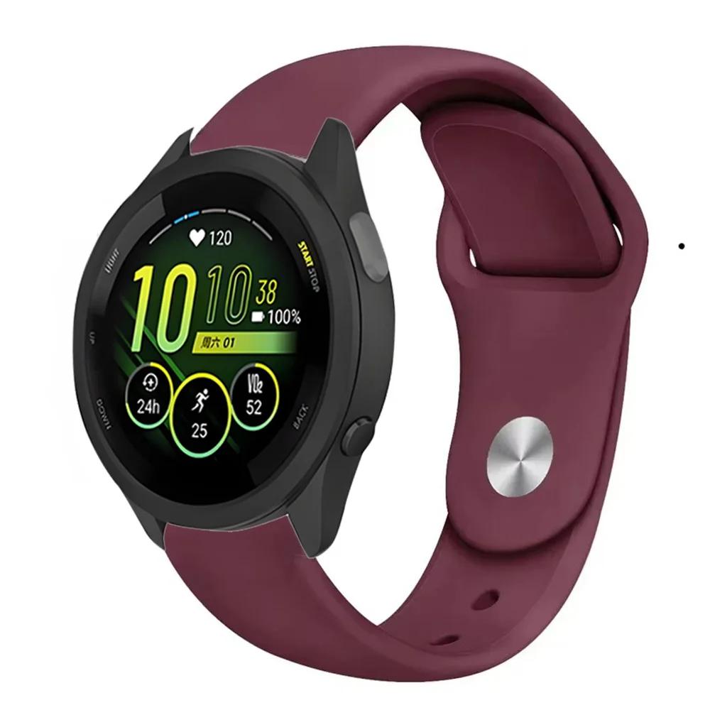 Cinturino in Silicone da 18mm 20mm 22mm Per Garmin Forerunner 55 165 645 965 255/265 245 Music Sportivo Braccialetto Garmin Forerunner 265S Cinturino
