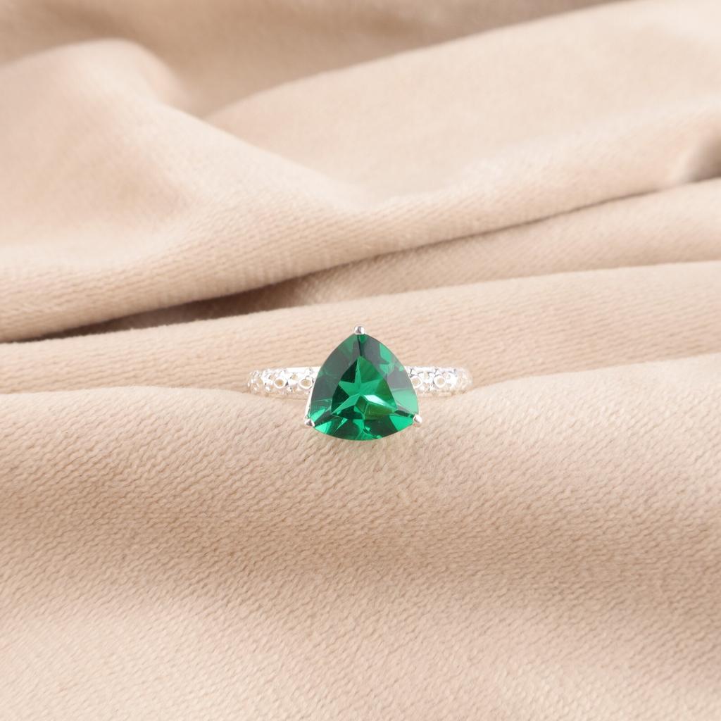 Chrome Diopside Gemstone 925 Solid Silver Jewelry Handmade Ring Anniversary Gift CZR-10-9