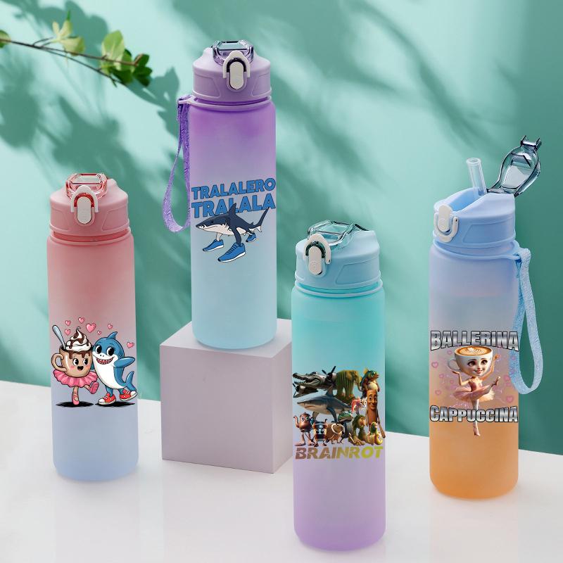 Tuang Tuang Tuang Printed 750Ml Water Bottle Anime Cartoon Large Capacity Drinking Cup Portable Outdoor Sports Water Cup Children Gift