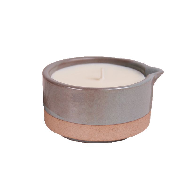 

Low Temperature Candle Rough Pottery Incense Wax Cup Household Ceramic Scented Candle Aromatherapy
