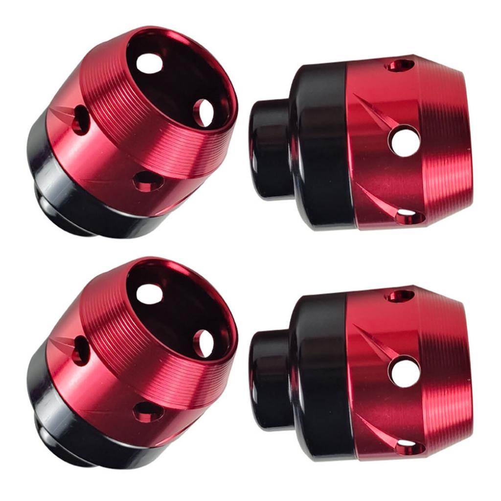 Motorcycle Front Fork Frame Slider CNC Aluminum Alloy Front Fork Frame Sliders Wheel Crash Protector Red