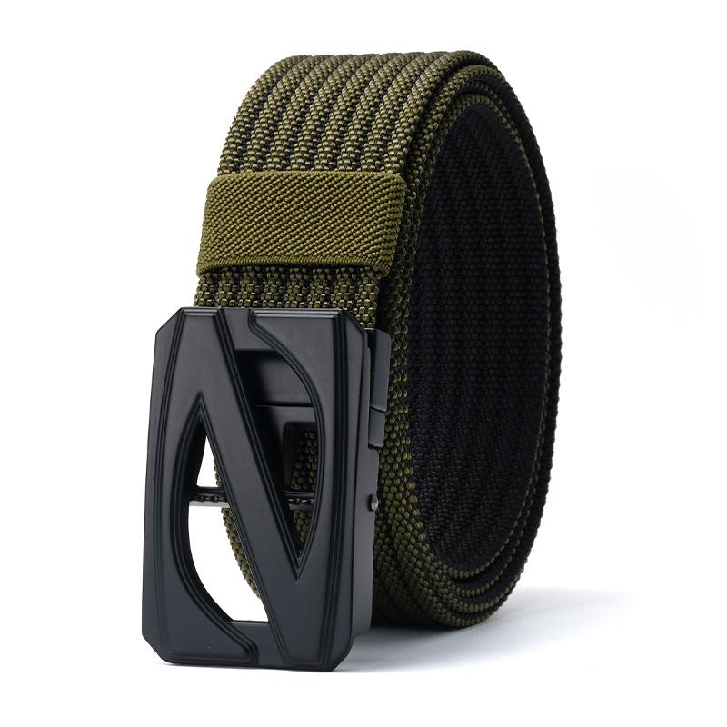 

Новый ремень Мужская автоматическая пряжка Нейлоновый тактический плетеный ремень Для людей среднего и молодого возраста Уличный ремень Ремень Ремень 120cm