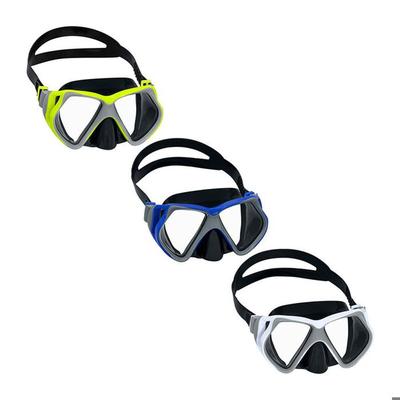 Diving Mask - Bestway - 22057 - Tempered Glass - Silicone Strap - Multicolored