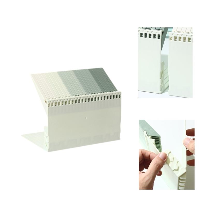 Gradient Color Book Holders Book Stands Book Stoppers Piano Key Bookends Decorative Bookends for School Home Office