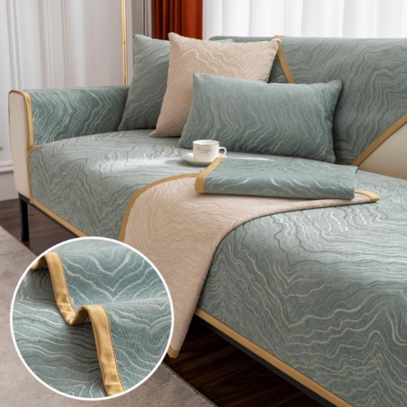 Легкая роскошная подушка для дивана Chenier Solid Cheniel Противоскользящий чехол — фото 12