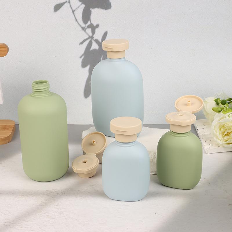 100Ml-500Ml Avocado Green Plastic Shampoo Shower Gel Foaming Soap Dispensers Refillable Bottles Flip Lotion Bottles