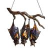 Halloween Colorful Bat Hanging Decoration Stained Glass 2D Flat Acrylic