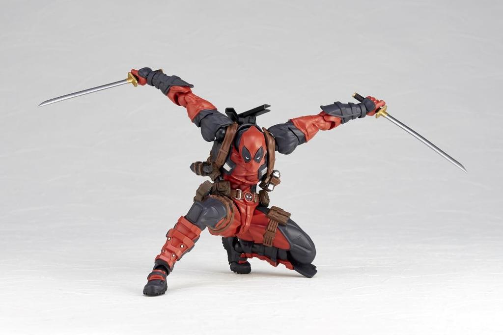 Kaiyodo Revoltech Amazing Yamaguchi Deadpool Ver. 2.5, Approximately 170mm Tall, Non-scale PVC & ABS Painted Action Figure