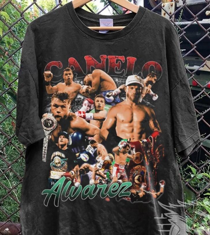 Retro Style Canelo Alvarez Shirt Canelo Alvarez Boxing TShirt Unisex T-Shirt XXXXL