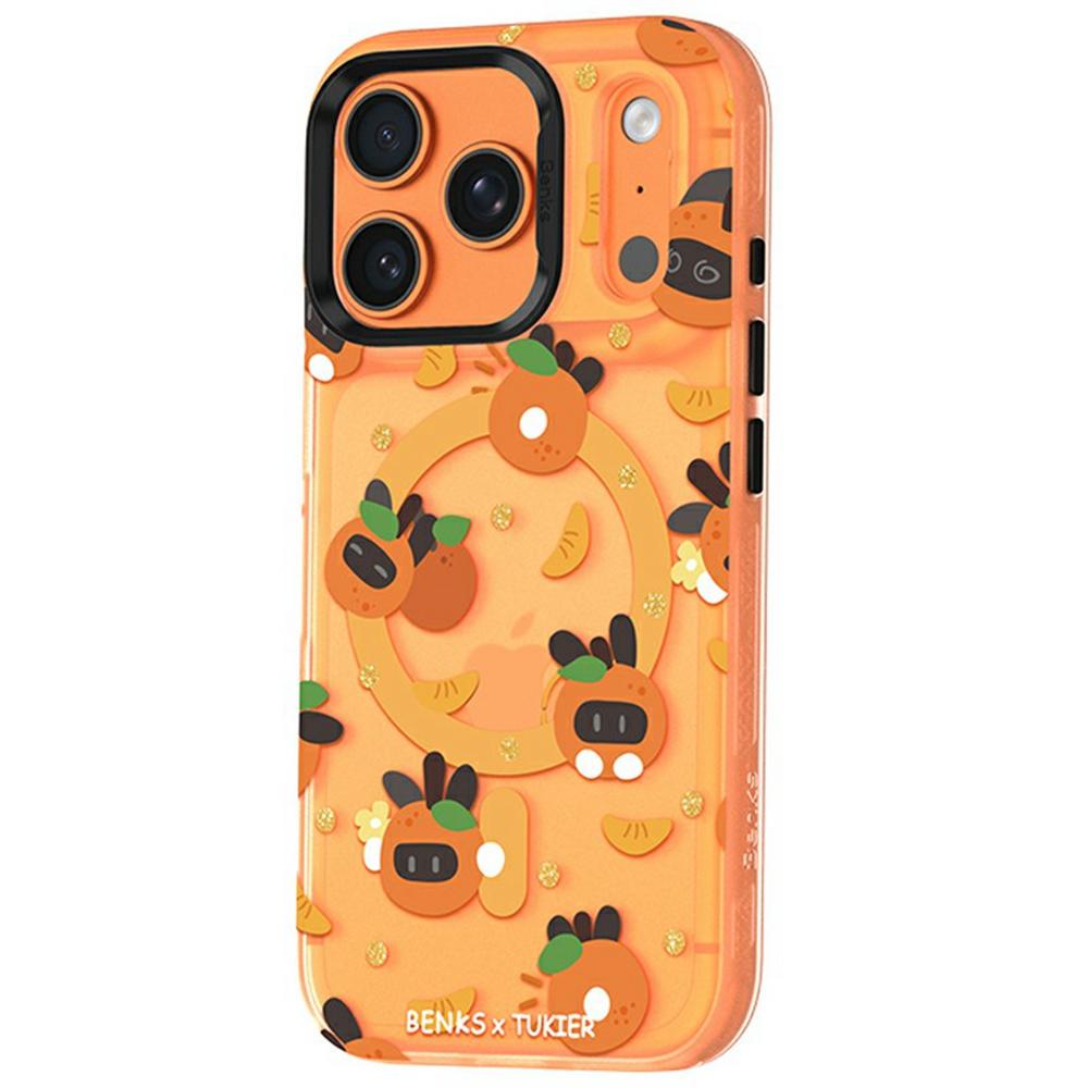 BENKS For iPhone 17 Pro Magnetic Case Cartoon Rabbit IMD PC Phone Cover Compatible with MagSafe