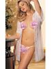Plus Size Mesh Lingerie: See-Through Erotic Bathrobe & Sleepwear Set