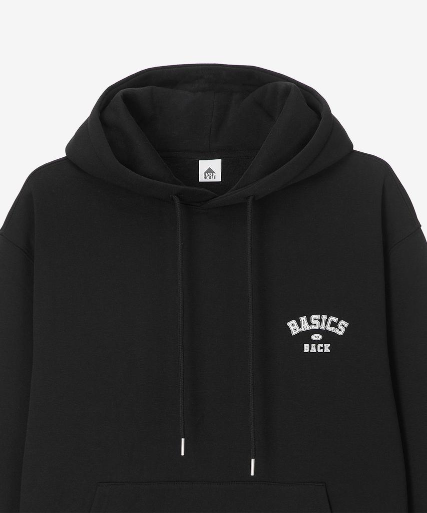 Uni Brushed Terry Oversized Hoodie Black Lxts7103