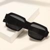 Retro square small frame women fashion sunglasses for outdoor street photo travel dark black glasses trendy