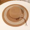New Summer Seaside Beach Trip Photo Sunscreen UV Visor Foldable Sun Hat Big Brim Straw Hat